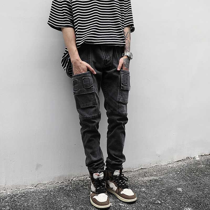 EWQ / men's wear High Street bag three-dimensional cutting vintage black gray slim jeans hip hop design pants 2020 new 9Y3264, Dark gray
EWQ / men's wear High Street bag three-dimensional cutting vintage black gray slim jeans hip hop design pants 2020 new 9Y3264, Dark gray