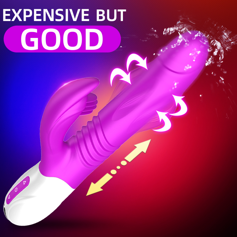 G Spot Rabbit Vibrier Dildo Télescopique Agrandir Jouets Érotiques Adulte Érotique Haute Qualité Machine de sexe Sex Toys pour femmes Sex Shop CX