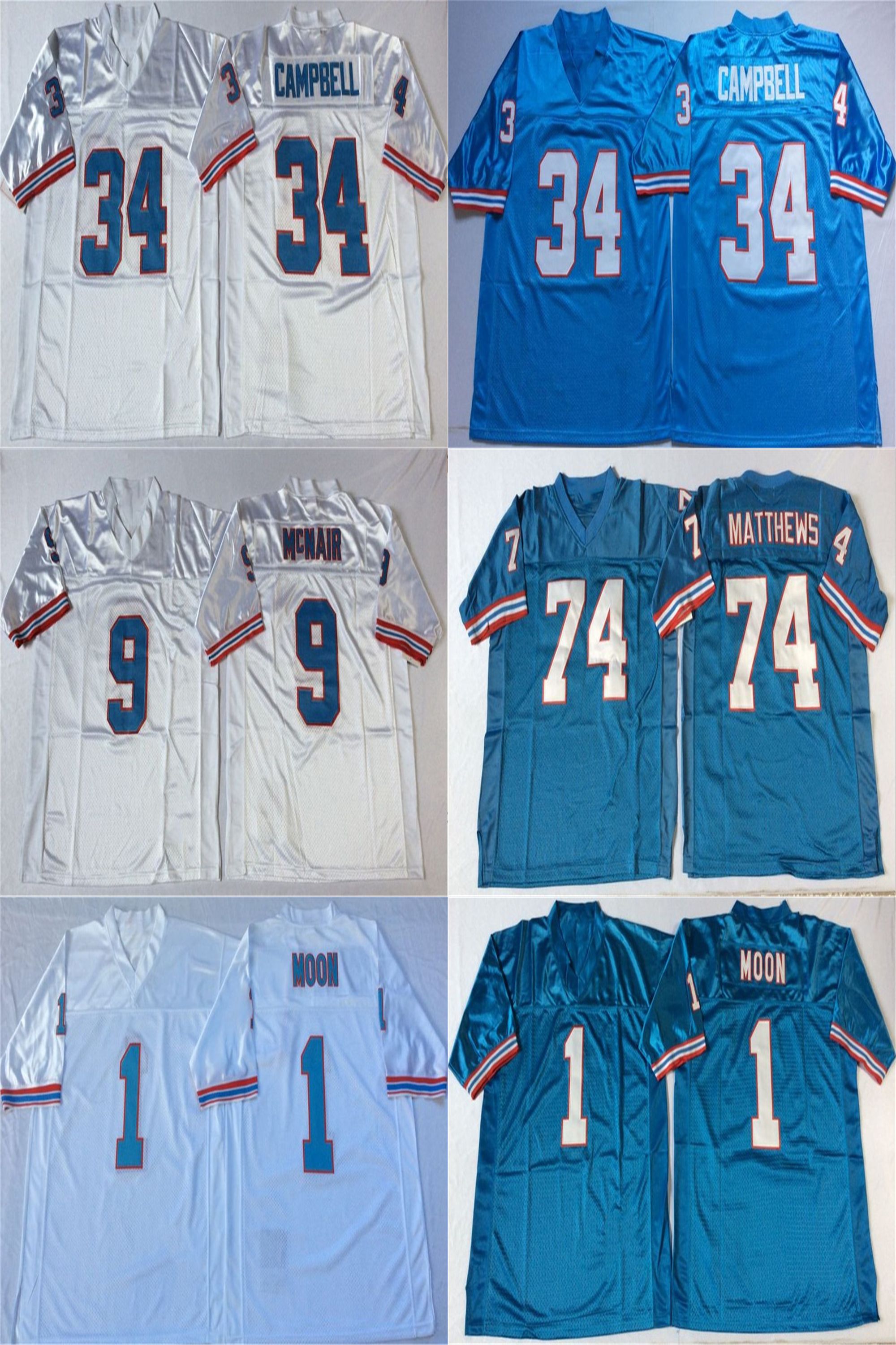 NCAA 1 Warren Moon Jersey Mens 9 Steve McNair 74 Bruce Matthews 34 Earl Campbell Blue White Retro Football Jerseys Stitched, Black
NCAA 1 Warren Moon Jersey Mens 9 Steve McNair 74 Bruce Matthews 34 Earl Campbell Blue White Retro Football Jerseys Stitched, Black