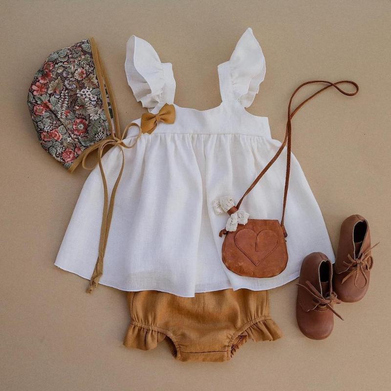 Baby Girl Dress Spring Summer 100% Organic Cotton Linen Cute Newborn Toddler Birthday Dress for Girls Baby Girl Clothes Set, Hat 4
Baby Girl Dress Spring Summer 100% Organic Cotton Linen Cute Newborn Toddler Birthday Dress for Girls Baby Girl Clothes Set, Hat 4