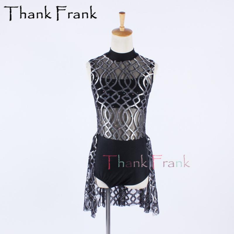 Latin Dance Dresses For Women Girls Sleeveless Leotard Costume For Dancing Lace Club Party Dancer Singer See-Through Black Dress 
Latin Dance Dresses For Women Girls Sleeveless Leotard Costume For Dancing Lace Club Party Dancer Singer See-Through Black Dress