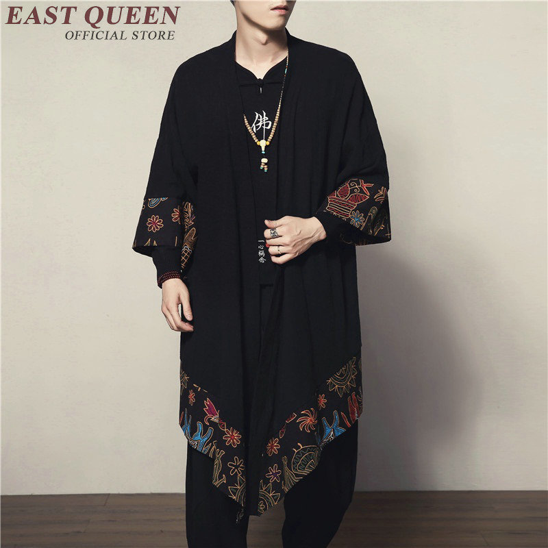 Japanese kimono cardigan men haori yukata male samurai costume clothing kimono jacket mens shirt yukata haori FF001