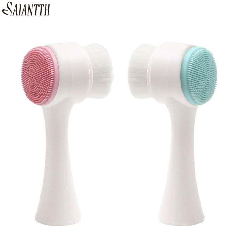 SAIANTTH Stand-up Facial washing brush manual cleansing brushes double side silicone 3D Face Cleaning beauty tool Skin Care
SAIANTTH Stand-up Facial washing brush manual cleansing brushes double side silicone 3D Face Cleaning beauty tool Skin Care