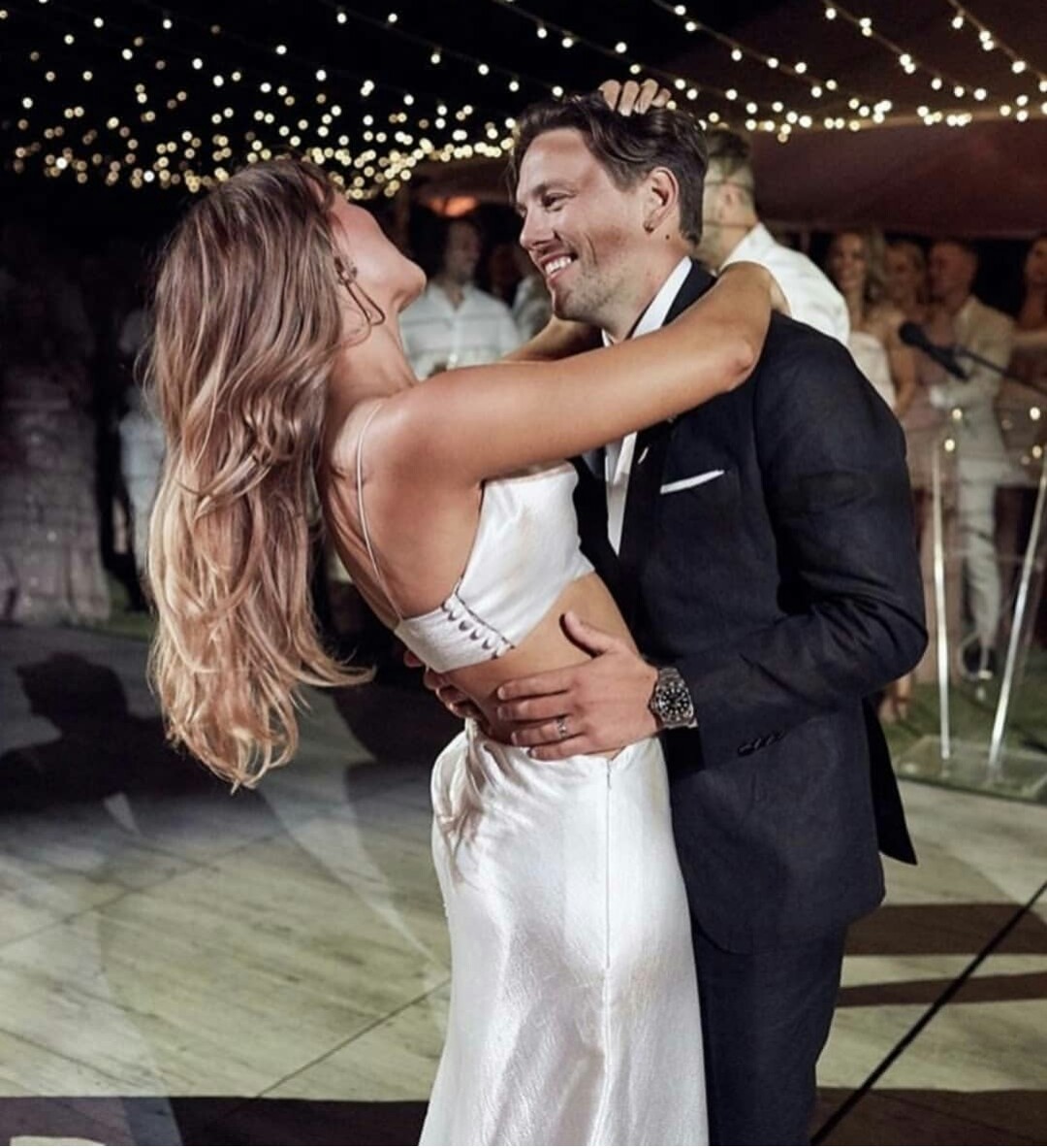 Elegant Satin Wedding Dresses 2 Pieces Sweetheart Neck Backless Bridal Gowns Boho Simply Style Sweep Train A Line Wedding Dress