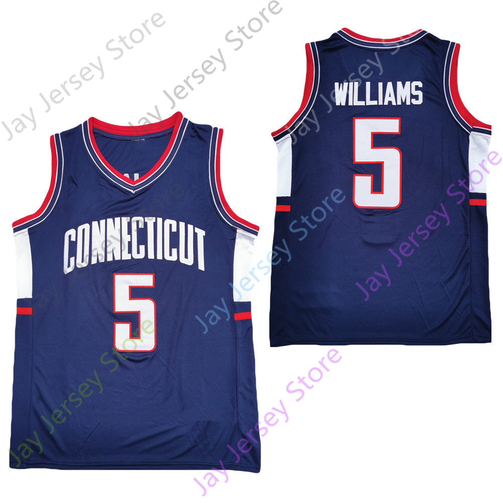 2021 New NCAA Connecticut UConn Huskies Basketball Jersey 5 Williams College Navy Size Youth Adult, As pic
2021 New NCAA Connecticut UConn Huskies Basketball Jersey 5 Williams College Navy Size Youth Adult, As pic