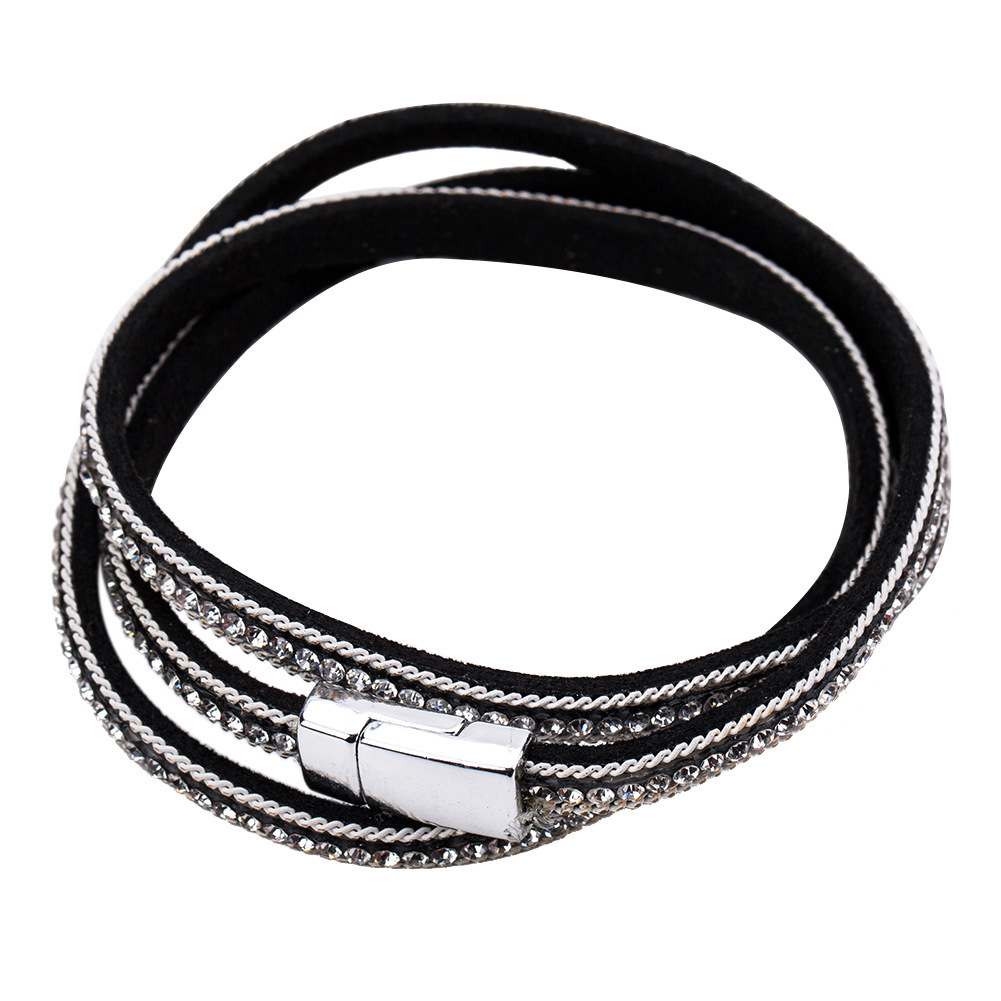 EH8108 exaggerated alloy bracelet Diamond leather rope female multi-layer woven Bohemia
EH8108 exaggerated alloy bracelet Diamond leather rope female multi-layer woven Bohemia