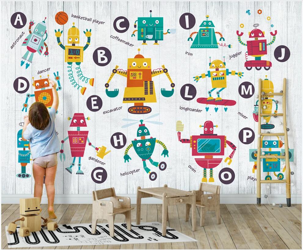 3d photo wallpaper custom mural on the wall Hand drawn cartoon robot children's room home decor photo wallpaper in the living room, Non-woven wallpaper
3d photo wallpaper custom mural on the wall Hand drawn cartoon robot children's room home decor photo wallpaper in the living room, Non-woven wallpaper