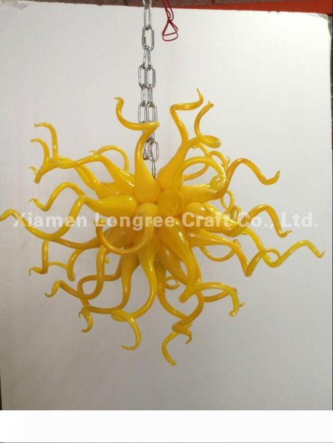 C87-China Factory-outlet Hand Blown Glass Smart Chandelier Light Yellow Murano Glass Crystal Cheap LED AC Hanging Pendant Lamps
C87-China Factory-outlet Hand Blown Glass Smart Chandelier Light Yellow Murano Glass Crystal Cheap LED AC Hanging Pendant Lamps