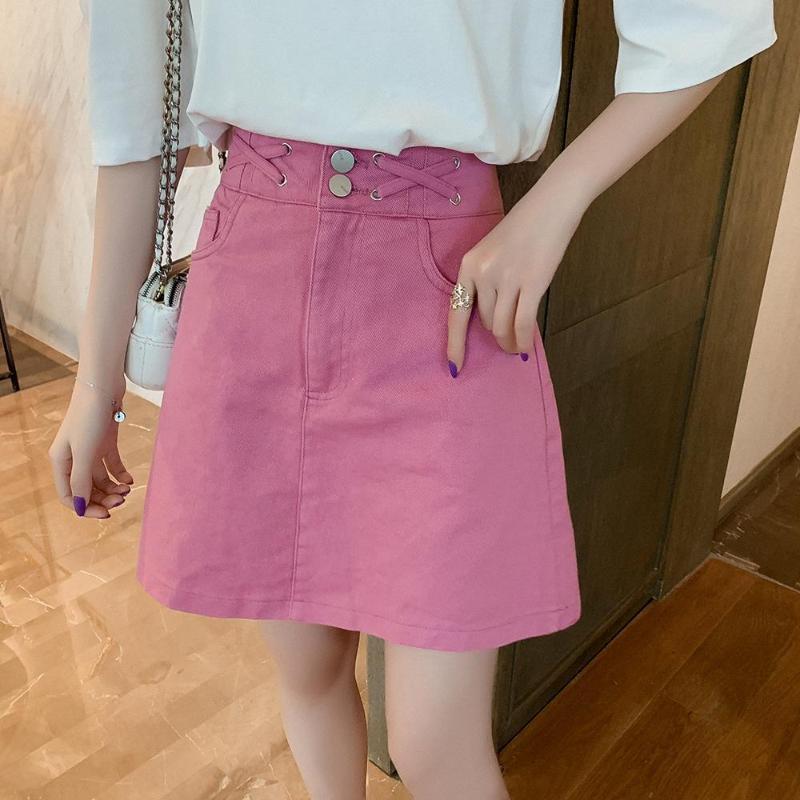 2020 Summer Women Pencil Jeans Skirt Hihg Waist A-line Denim Ladies Skirts Small Pockets Fashion Harajuku Female Short Skirt J60, Purple
2020 Summer Women Pencil Jeans Skirt Hihg Waist A-line Denim Ladies Skirts Small Pockets Fashion Harajuku Female Short Skirt J60, Purple