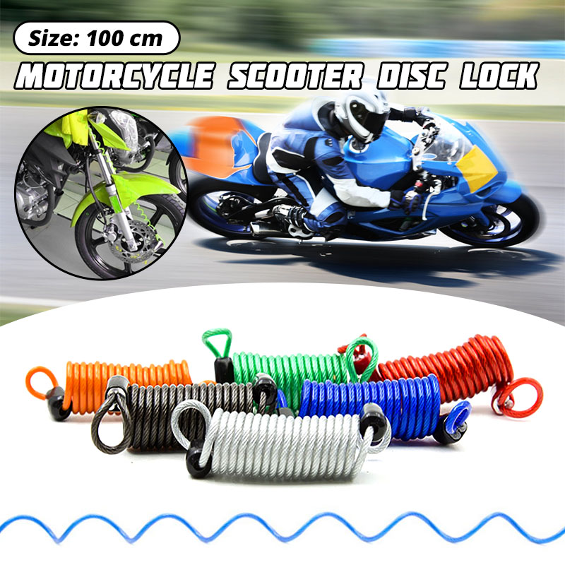 100cm Motorcycle Bike Anti Theft Alarm Disc Safe Lock Security Reminder Spring Exerciser Strong Cable Scooters Safety Tools
100cm Motorcycle Bike Anti Theft Alarm Disc Safe Lock Security Reminder Spring Exerciser Strong Cable Scooters Safety Tools