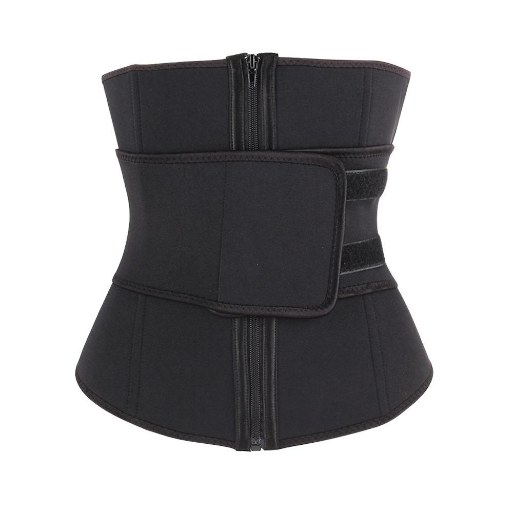Lover Beauty Abdominal Belt High Compression Zipper Plus Size Neoprene Waist Cincher 7 Steel Corset Body Sweat Waist Trainer CX200727