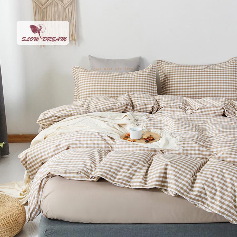 SlowDream Family Bedding Set Simple Style Quilt Cover Double Flat Sheet Pillowcase Home Decor Bedclothes Adult Bedspread Linen, 22
SlowDream Family Bedding Set Simple Style Quilt Cover Double Flat Sheet Pillowcase Home Decor Bedclothes Adult Bedspread Linen, 22