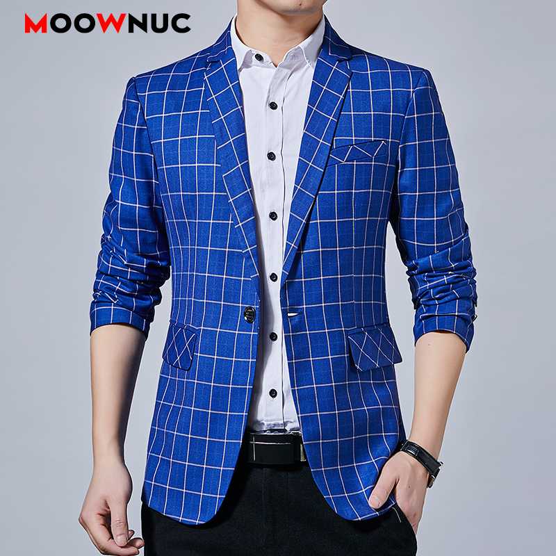 Spring 2020 Blazers Jacket Suit Men's Clothes Fashion Classic style Casual Slim Fit Plaid Hombre Coat MOOWNUC Groom's Clothes, Blue
Spring 2020 Blazers Jacket Suit Men's Clothes Fashion Classic style Casual Slim Fit Plaid Hombre Coat MOOWNUC Groom's Clothes, Blue