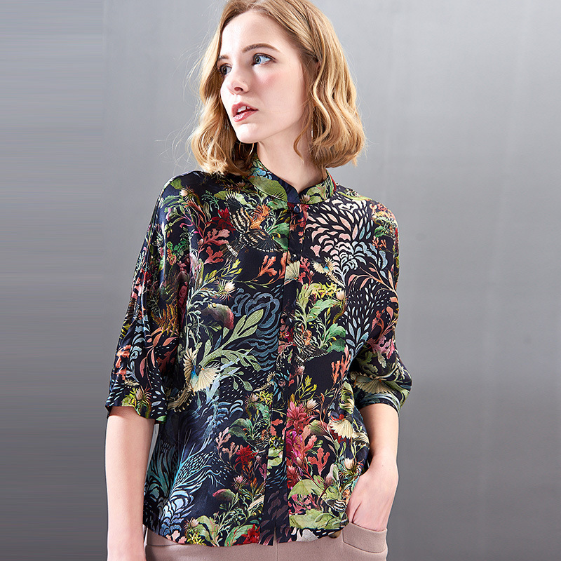 women tops and blouses black silk green plant floral high quality 2020 summer office shirts long sleeve casual sexy plus size, See chart
women tops and blouses black silk green plant floral high quality 2020 summer office shirts long sleeve casual sexy plus size, See chart