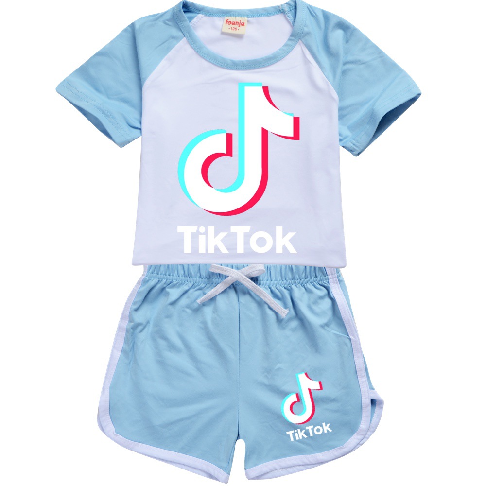 7 colors TIK TOK vibrato children boys and girls short-sleeved T-shirt + shorts children's leisure sports suit 215 Kids Clothing, White
7 colors TIK TOK vibrato children boys and girls short-sleeved T-shirt + shorts children's leisure sports suit 215 Kids Clothing, White