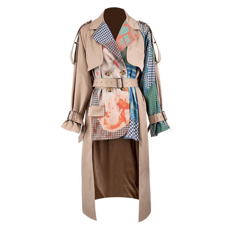 Trench Coat 2020 Spring Turn-down Collar Full Sleeves Printed Waist Belts Spliced Big Size Windbreaker Female Jacket Long Women, Cnl0369
Trench Coat 2020 Spring Turn-down Collar Full Sleeves Printed Waist Belts Spliced Big Size Windbreaker Female Jacket Long Women, Cnl0369