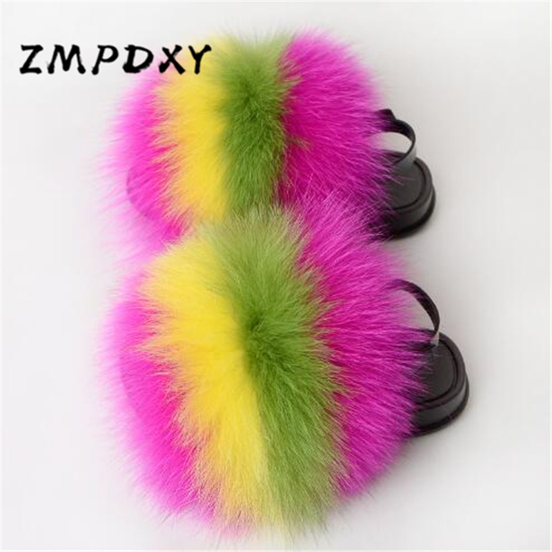 Kids Raccoon Fur Slippers Cute Fluffy Rainbow Shoes Children's Furry Real Fur Slides Girls Plush Sandals Home Flop Flips, Fake fur
Kids Raccoon Fur Slippers Cute Fluffy Rainbow Shoes Children's Furry Real Fur Slides Girls Plush Sandals Home Flop Flips, Fake fur