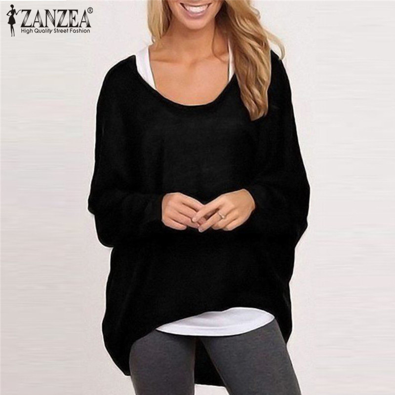 ZANZEA Autumn Women Blouses Vintage Long Sleeve Casual Solid Color Shirts Sexy Round Neck Loose Stylish Tops Blusas Femininas, Black
ZANZEA Autumn Women Blouses Vintage Long Sleeve Casual Solid Color Shirts Sexy Round Neck Loose Stylish Tops Blusas Femininas, Black