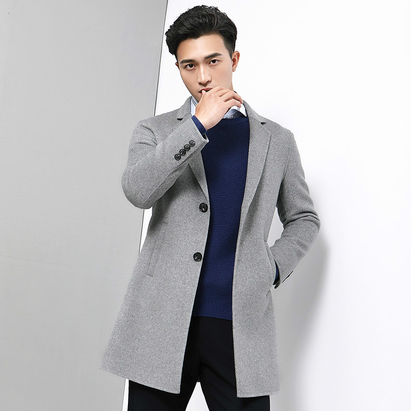 Men's Coat Long Jacket Wool Coat Men Double Face Woolen Overcoat British Style Grey Peacoat Jackets Erkek Mont -01-1813, Black
Men's Coat Long Jacket Wool Coat Men Double Face Woolen Overcoat British Style Grey Peacoat Jackets Erkek Mont -01-1813, Black