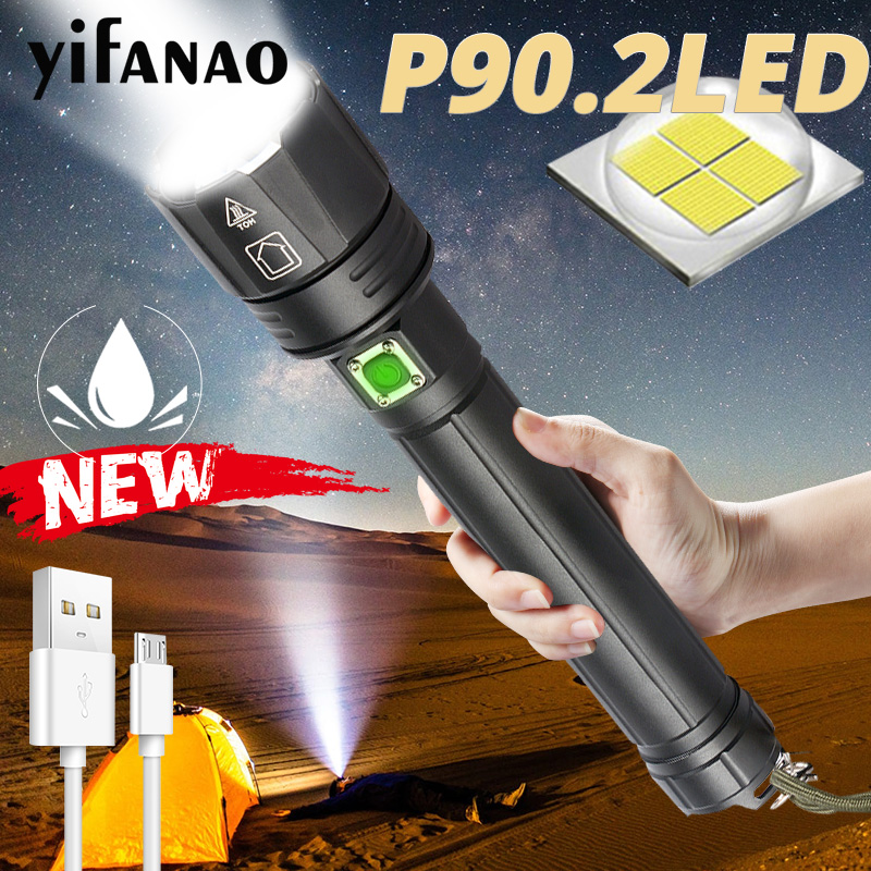 Super Brightest XHP90 LED 26650 USB Rechargeable XHP70 XHP50 Tactical Light 18650 Zoom Camp Waterproof Torch 2020
Super Brightest XHP90 LED 26650 USB Rechargeable XHP70 XHP50 Tactical Light 18650 Zoom Camp Waterproof Torch 2020