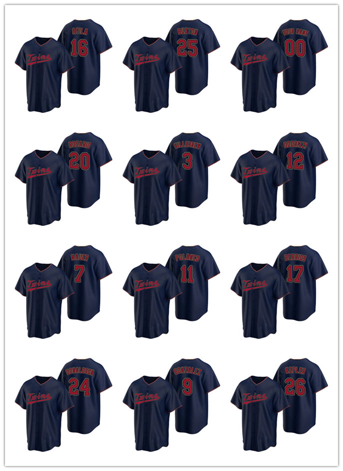 Minnesota Twins MEN WOMEN YOUTH 23 Nelson Cruz 26 Max Kepler 2020 Alternate baseball Jersey, Black
Minnesota Twins MEN WOMEN YOUTH 23 Nelson Cruz 26 Max Kepler 2020 Alternate baseball Jersey, Black