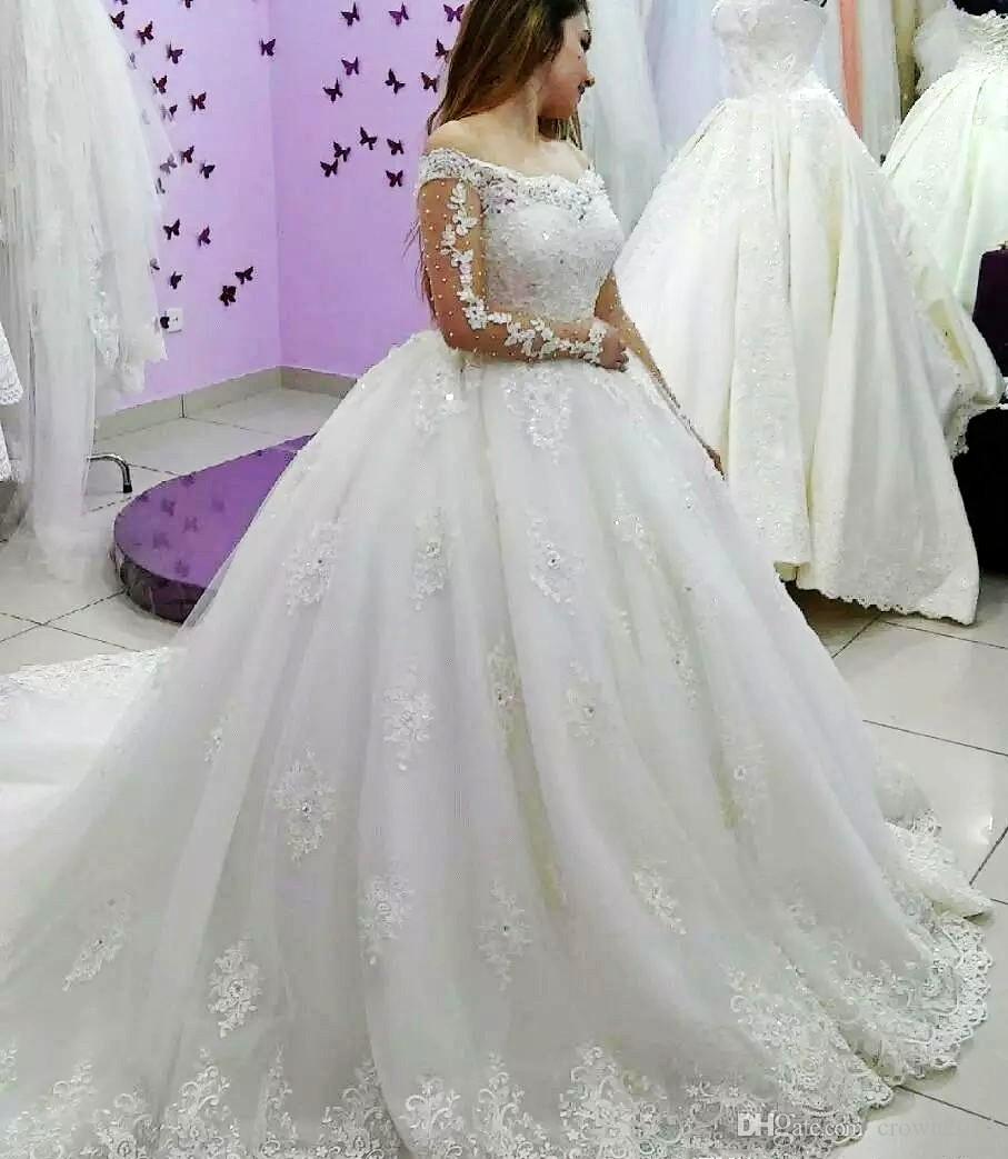 Special Link for Nakiwu Grace to Custom Made Two Wedding Dresses(Off Shoulder Long Sleeves Wedding Dress+One shoulder Mermaid Wedding Dress)