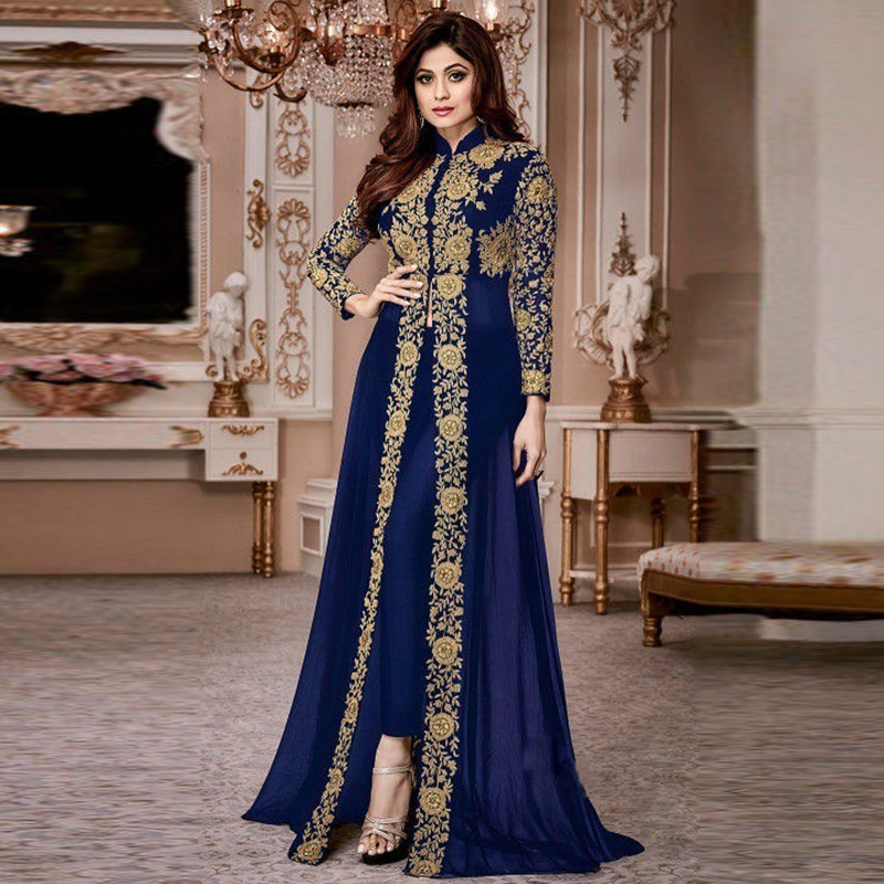 Saudi Arabia Muslim Long Skirt Retro Ethnic Print Noble Women's Suit Islamic Women's Dress Dubai Arab Emirates Long Skirt Pants
Saudi Arabia Muslim Long Skirt Retro Ethnic Print Noble Women's Suit Islamic Women's Dress Dubai Arab Emirates Long Skirt Pants