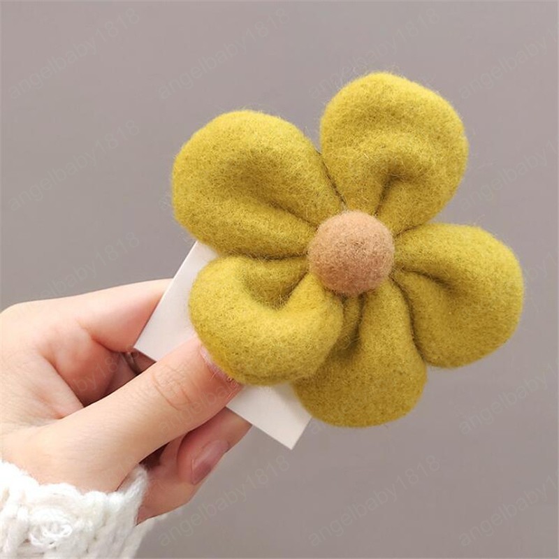 Big Flower korean Style Hariy Hair Clip Elastic Hair band Hair Accessoreis For Women Girls Ponytail Holder Scrunchies Hairpins