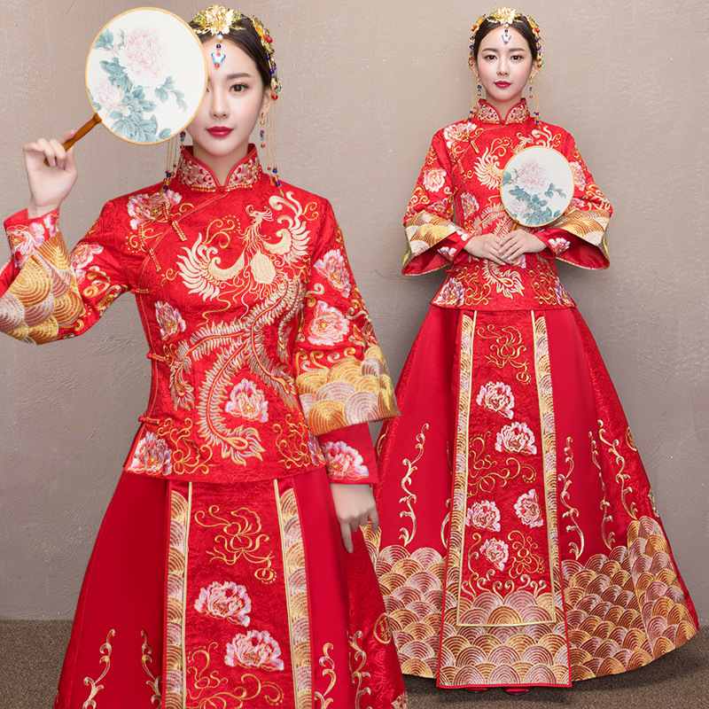 Red Chinese Style Wedding Married Dress Women Vestido Oriental Collars Elegent Long Qi Pao Size S-6XL
Red Chinese Style Wedding Married Dress Women Vestido Oriental Collars Elegent Long Qi Pao Size S-6XL