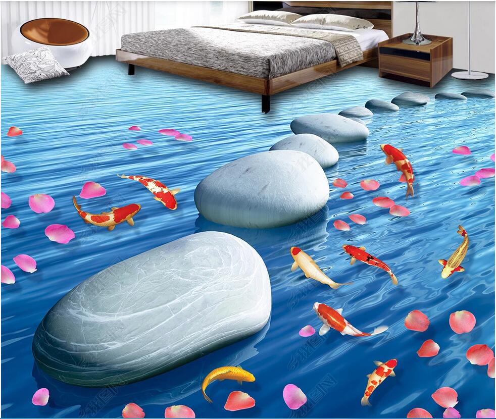 3d pvc flooring custom photo Waterproof Self-adhesive floor Stone petal carp 3D floor tiles pvc boards for wall, Blue
3d pvc flooring custom photo Waterproof Self-adhesive floor Stone petal carp 3D floor tiles pvc boards for wall, Blue