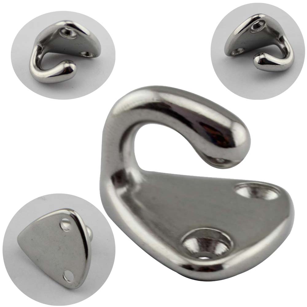 stainless steel coat hook door cloth hanger buckle DIY handmade door hook ship yacht boat hardware