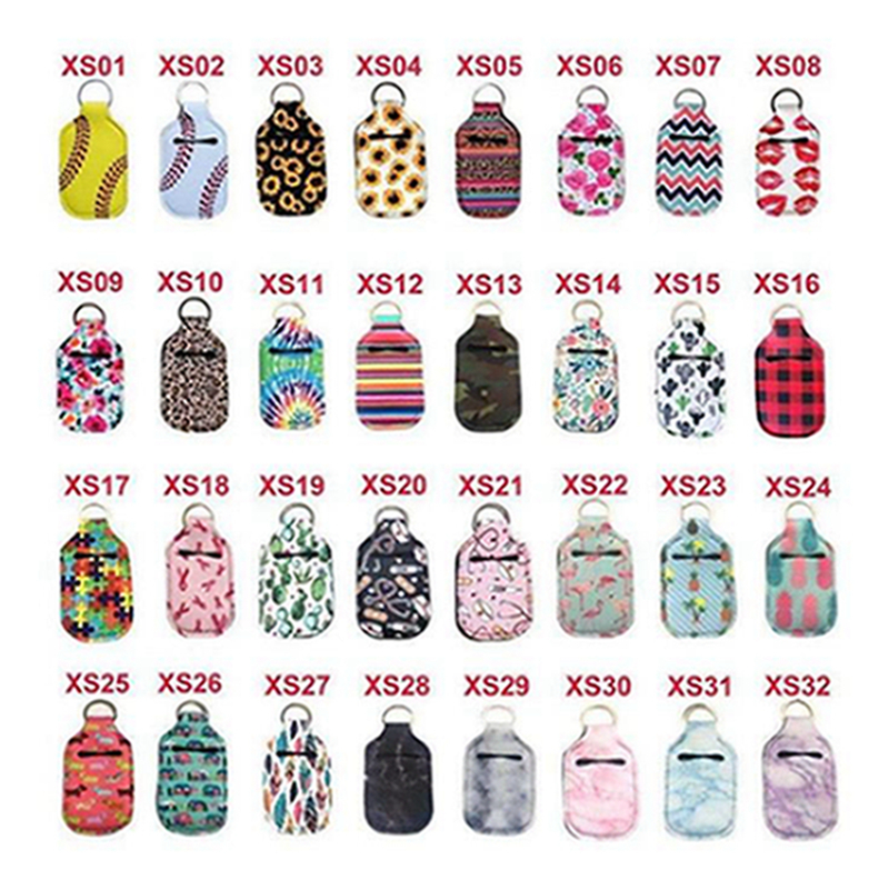 Neoprene Hand Sanitizer Bottle Holder Keychain Bottle Cover Bag 30ML Printed Hand Soap Bottle Holder Chapstick Holder Party Favor IIA385
Neoprene Hand Sanitizer Bottle Holder Keychain Bottle Cover Bag 30ML Printed Hand Soap Bottle Holder Chapstick Holder Party Favor IIA385