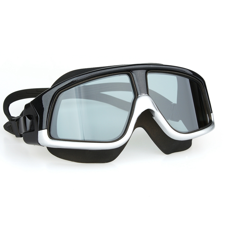 Goggles Swimming Goggles Comfortable Silicone Large Frame Swim Glasses Anti-Fog UV Men Women Swim Mask Waterproof Water Sports286C