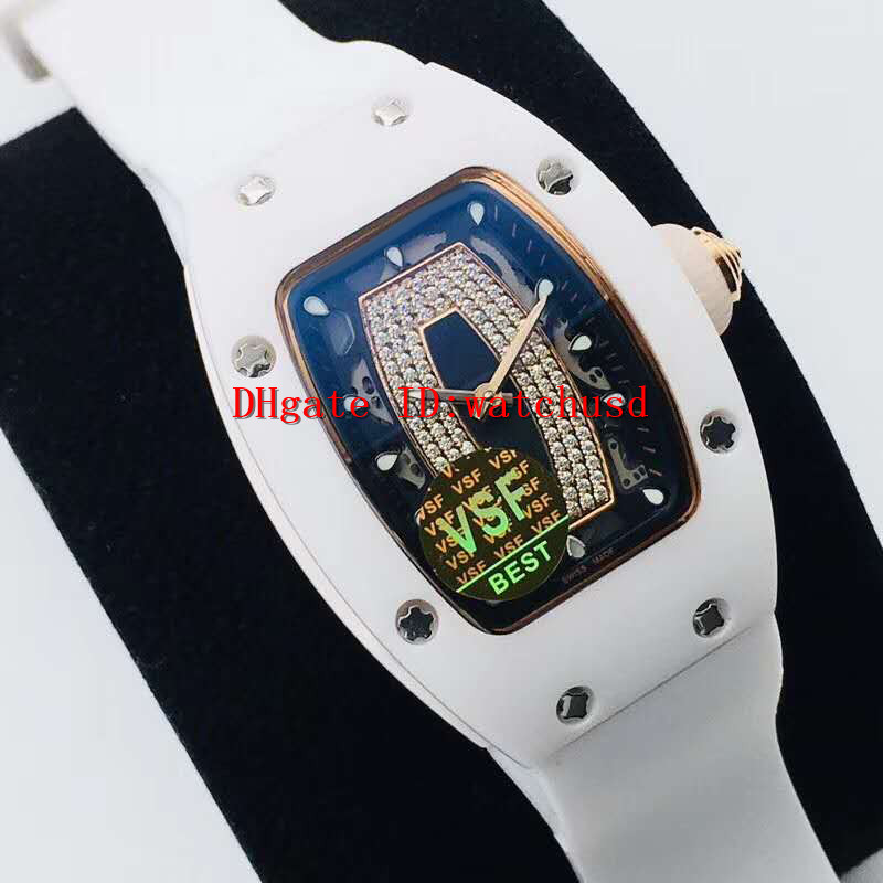 VS Factory bon bon Luxury Watches White Nano-ceramic Composites 18k Rose Gold Wristwatches Date display Swiss RM-07 Automatic Mechanical
VS Factory bon bon Luxury Watches White Nano-ceramic Composites 18k Rose Gold Wristwatches Date display Swiss RM-07 Automatic Mechanical