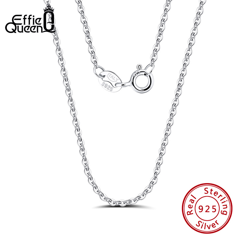 Effie Queen Genuine 925 Sterling Silver Chain Necklaces For Women Men 45cm Length Link Chain Silver Necklace Jewelry Gift DSC20
Effie Queen Genuine 925 Sterling Silver Chain Necklaces For Women Men 45cm Length Link Chain Silver Necklace Jewelry Gift DSC20
