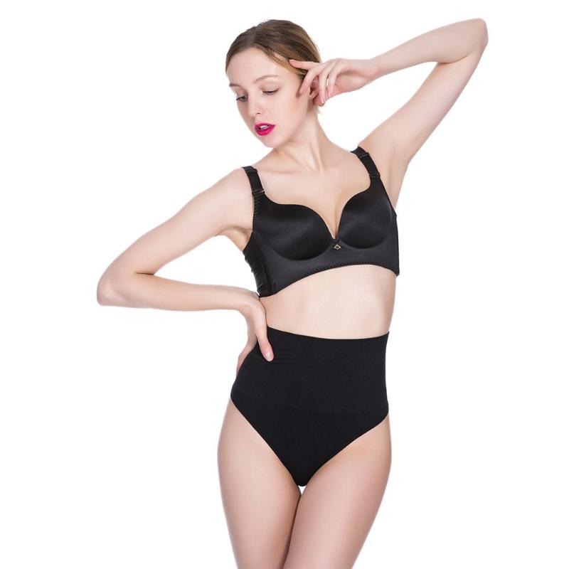Women High Waist Tummy Panties Breathable Bodysuit Slimming Control Bodyshaper Thong G-string BuLifter Seamless Panties, Black
Women High Waist Tummy Panties Breathable Bodysuit Slimming Control Bodyshaper Thong G-string BuLifter Seamless Panties, Black