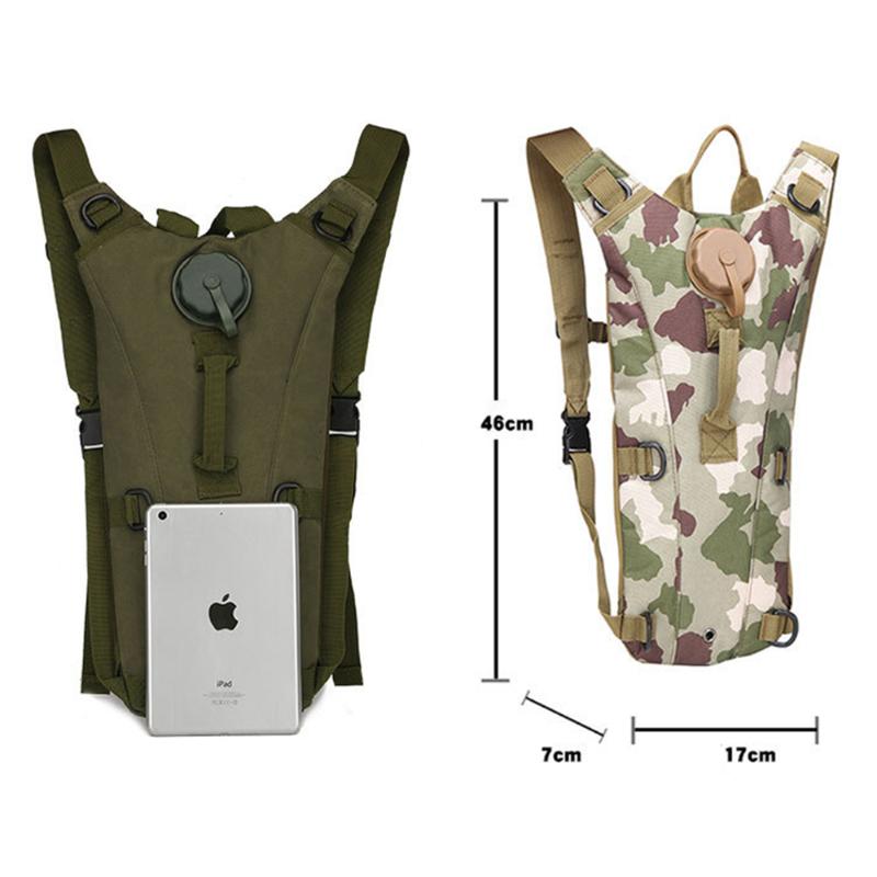 3L Nylon Water Bag Molle Tactical Hydration Backpack Outdoor Camping Water Bladder Bag For Cycling XA116Y