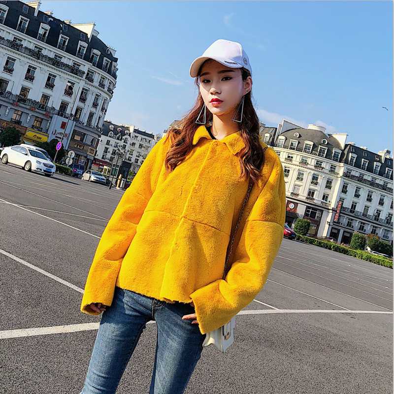 2020 new women' imitation fur short candy color fur one casual fashion plush warm and windproof casual women' jacket, Yellow
2020 new women' imitation fur short candy color fur one casual fashion plush warm and windproof casual women' jacket, Yellow