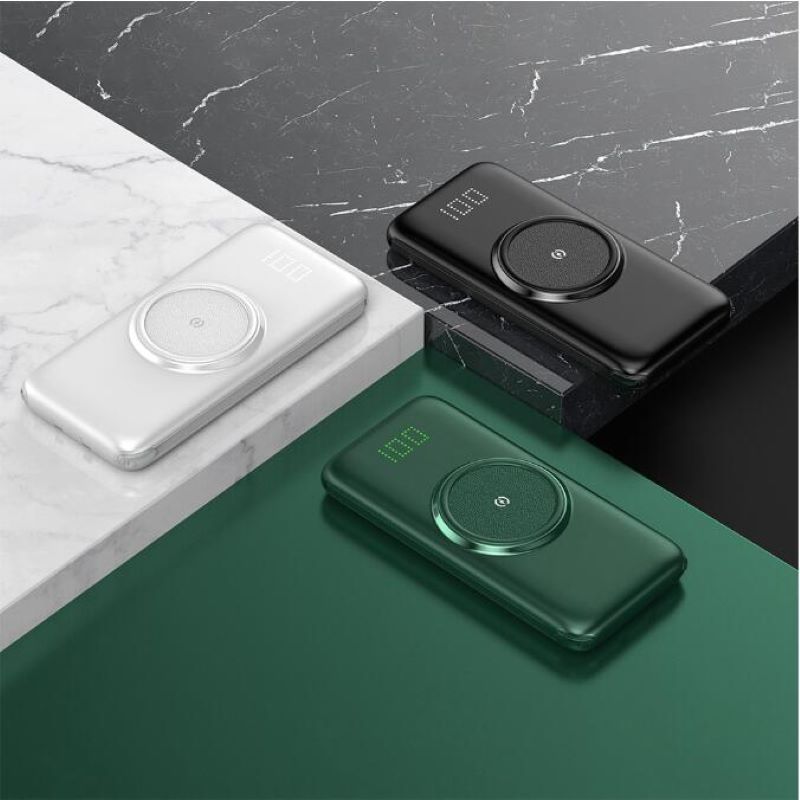 1000020000mAh Qi Wireless Charger Power Bank External Battery Wireless Charging Powerbank For iPhone11 X Samsung huawei Xiaomi Wi2