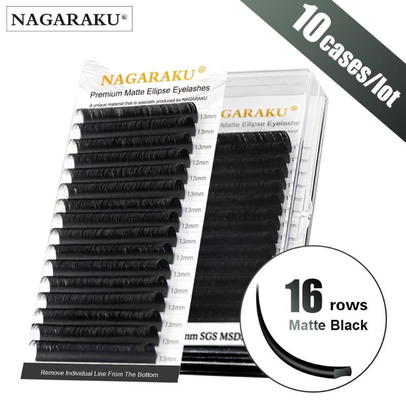 NAGARAKU 10 cases Flat Ellipse Eyelashes Maquiagem Split Tips Ellipse Shaped Natural Light Ma
NAGARAKU 10 cases Flat Ellipse Eyelashes Maquiagem Split Tips Ellipse Shaped Natural Light Ma