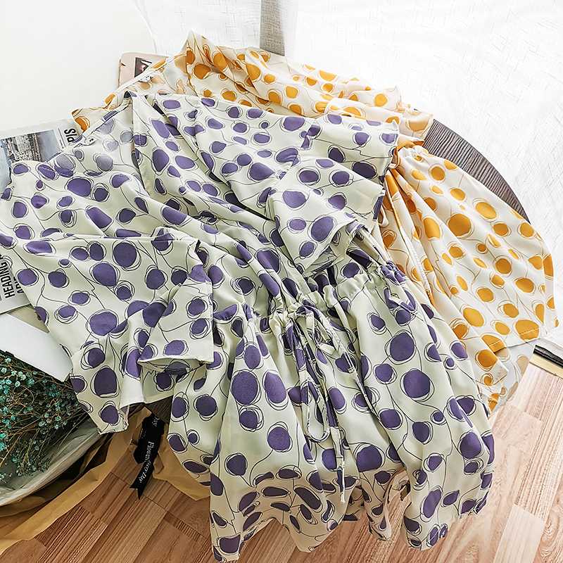 High Waist Casual Jumpsuit Women 2020 Summer Polka Dot Printed Elastic Lace Up Wide Leg Pants Chiffon Bodysuits 5 Colors, Beige
High Waist Casual Jumpsuit Women 2020 Summer Polka Dot Printed Elastic Lace Up Wide Leg Pants Chiffon Bodysuits 5 Colors, Beige