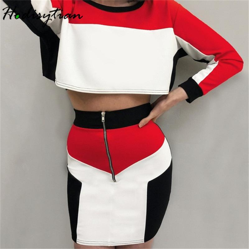 Hodisytian Ins Fashion Women Tracksuit Casual Tops Set Mini Skirts Female Autumn 2 piece Slim Joggers Stylish Tops Tunic+Skirts, Red
Hodisytian Ins Fashion Women Tracksuit Casual Tops Set Mini Skirts Female Autumn 2 piece Slim Joggers Stylish Tops Tunic+Skirts, Red