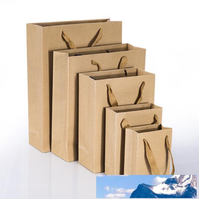 kraft paper bag with handle wedding party bag Fashionable cloth shoes gift paper bags Multifunction Wholesale c536