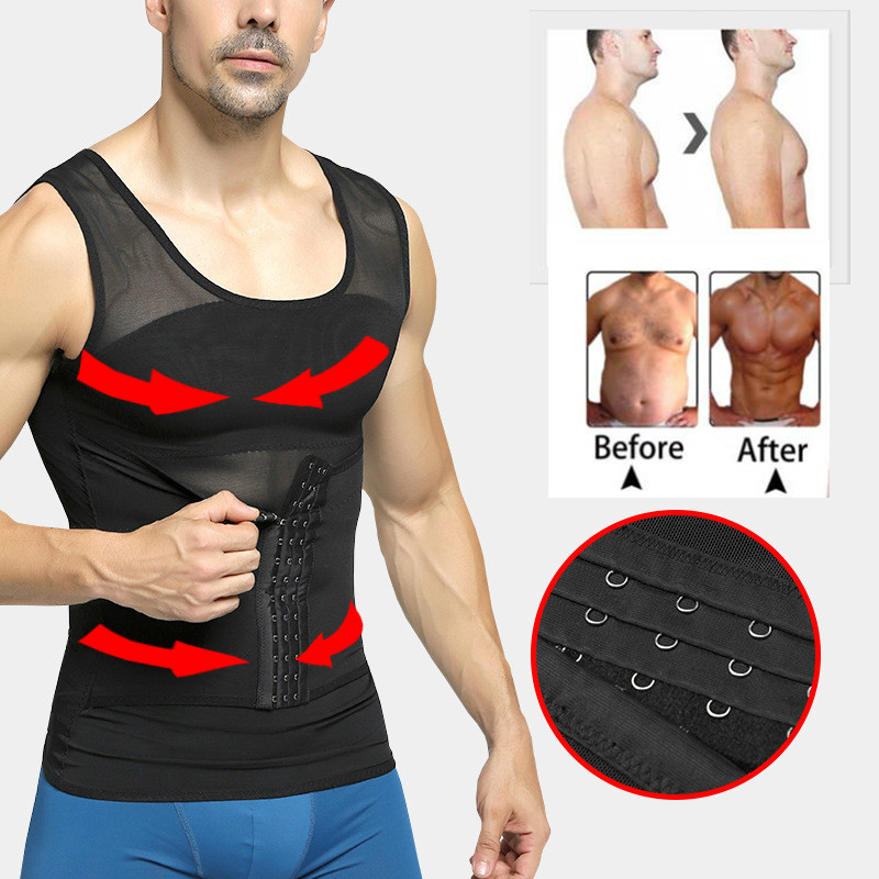 Mens Body Shaper Compression Shirts Abdomen Shapewear Tummy Slimming Sheath Gynecomastia Shapers Corset Waist Trainer Fajas Tops, Black;brown
Mens Body Shaper Compression Shirts Abdomen Shapewear Tummy Slimming Sheath Gynecomastia Shapers Corset Waist Trainer Fajas Tops, Black;brown