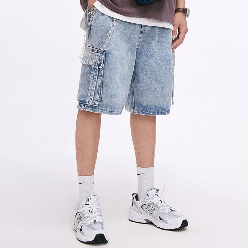 Vintage Solid Denim Shorts Mens 2020SS Summer Streetwear Patchwork Pockets Shorts Casual Joggers Loose Knee Length Short Pants, Blue
Vintage Solid Denim Shorts Mens 2020SS Summer Streetwear Patchwork Pockets Shorts Casual Joggers Loose Knee Length Short Pants, Blue