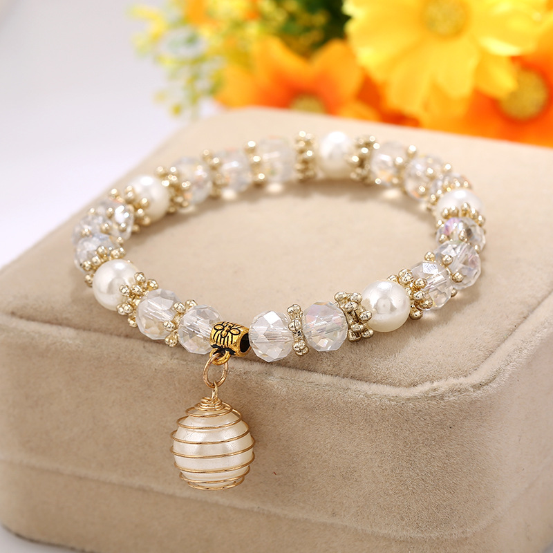 DHL epacket Korean version of the new ladies bracelet fashion exquisite pearl bracelet jewelry DJFB525 Charm Bracelets jewelry