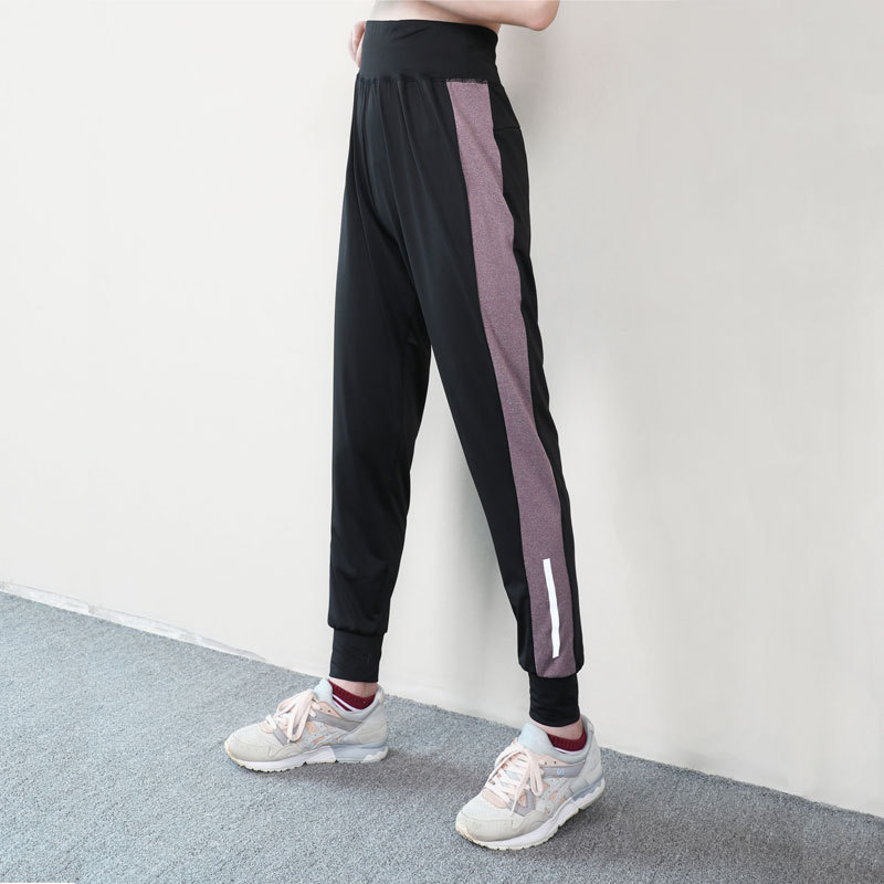Women Side Wide Stripe Patchwork Reflective Stripe Night Running Pants Plus Size Loose High Waist Small Leg Open Yoga Pants 4xl, Purple
Women Side Wide Stripe Patchwork Reflective Stripe Night Running Pants Plus Size Loose High Waist Small Leg Open Yoga Pants 4xl, Purple