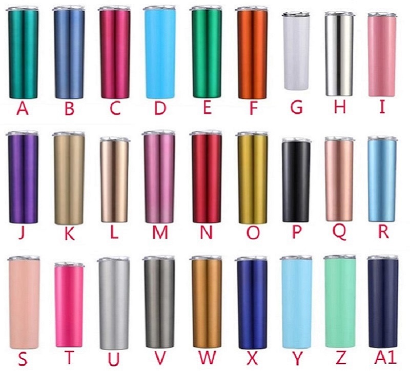 FedEx Send 27 Colors 20oz Skinny Tumbler Straight Cup Slim Tumbler Seamless Insulated Coffee Mug Lids Straw Double Layer Vacuum Water Bottle, Customize
FedEx Send 27 Colors 20oz Skinny Tumbler Straight Cup Slim Tumbler Seamless Insulated Coffee Mug Lids Straw Double Layer Vacuum Water Bottle, Customize