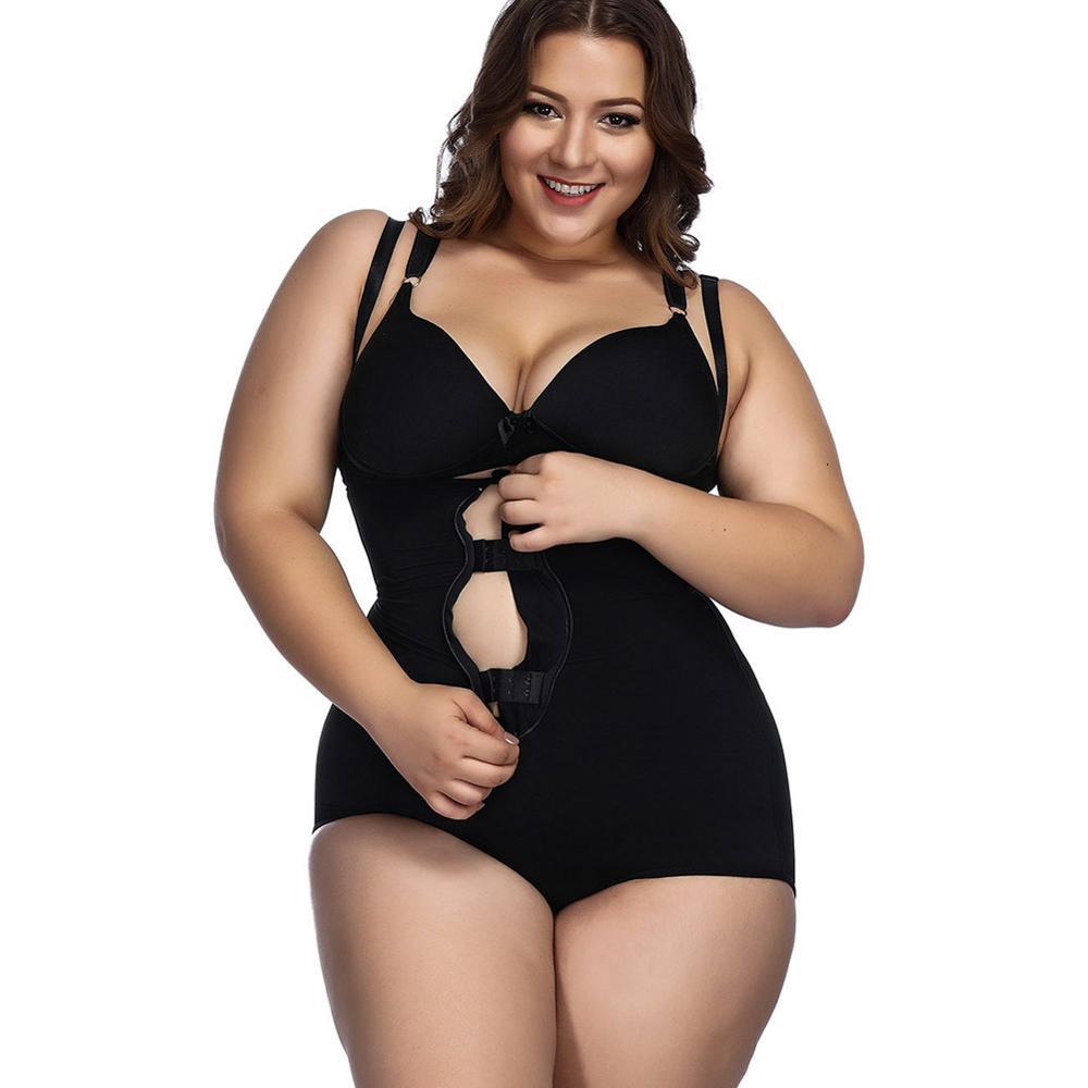 Women Plus size 6XL 5XL Shapewear Body Shaper Slimming waist trainer Tummy Control Bodysuit Postpartum Recover Underwear Corset CX200731