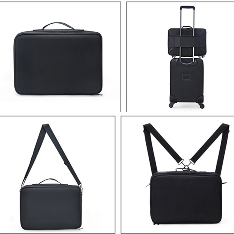 Women Professional Suitcase Makeup Box Make Up Cosmetic Bag Organizer Storage Case Zipper Big Large Toiletry Wash Beauty Pouch CX200715